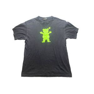 The Hundreds x Grizzly Shirt Adult Medium Black Bear Griptape Skateboarding Mens